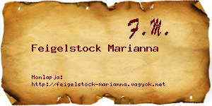 Feigelstock Marianna névjegykártya