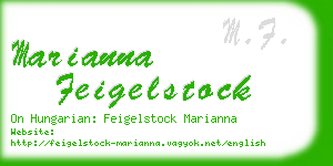 marianna feigelstock business card